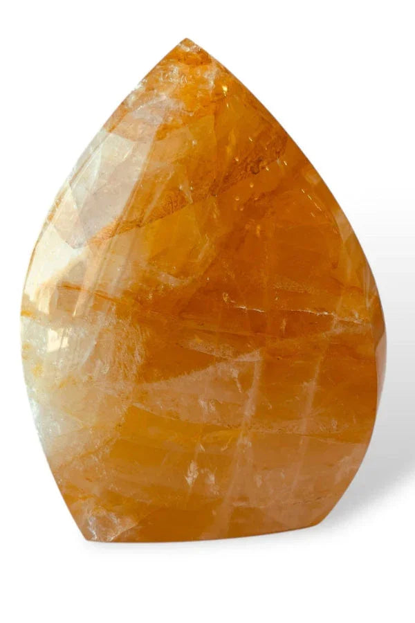 Golden Quartz Polished Flame