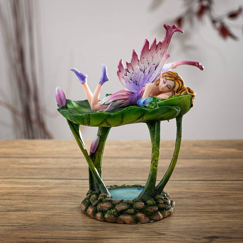 Lotus Fairy Jewelry Tray on Table