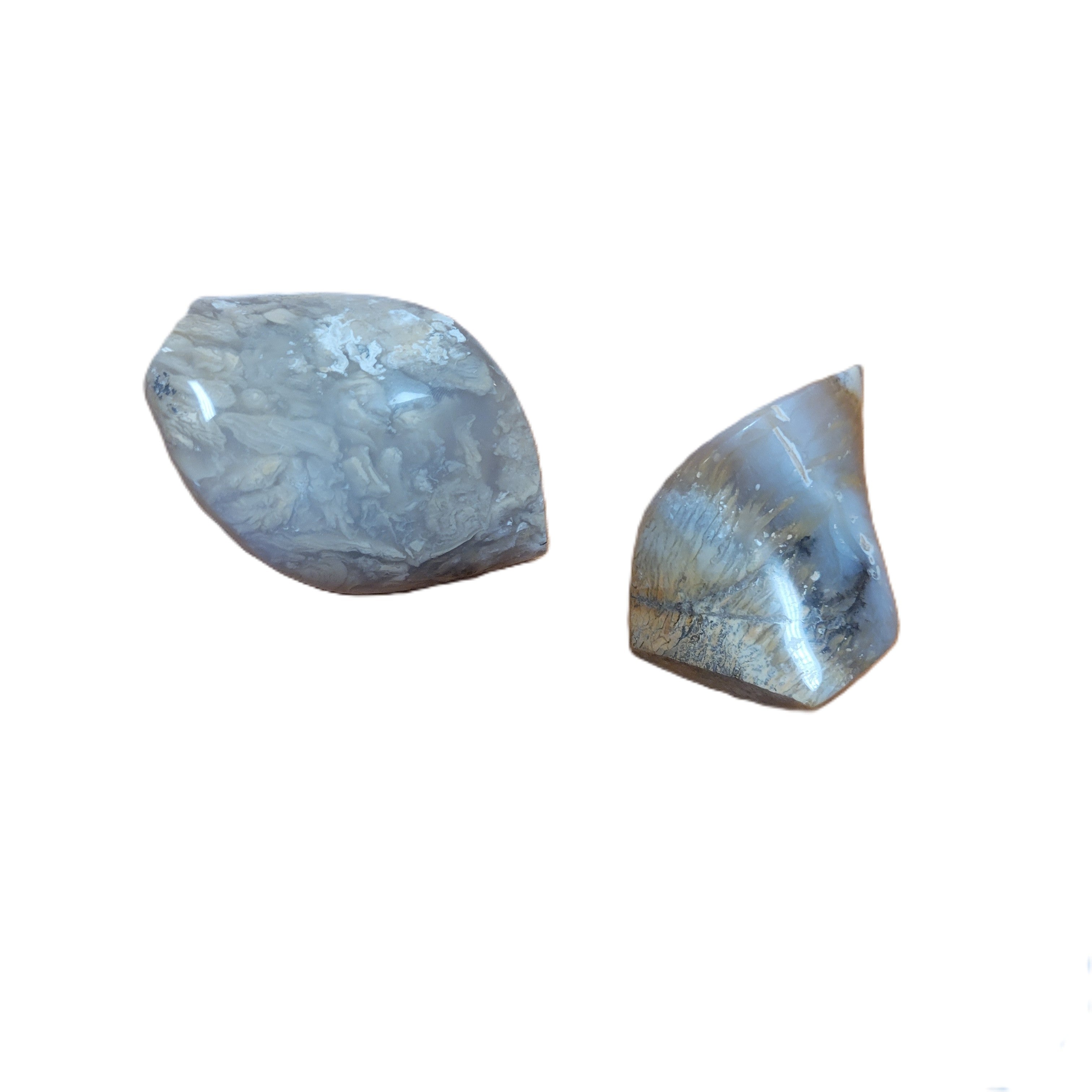 Dendrite Agate Flame Flat Lay