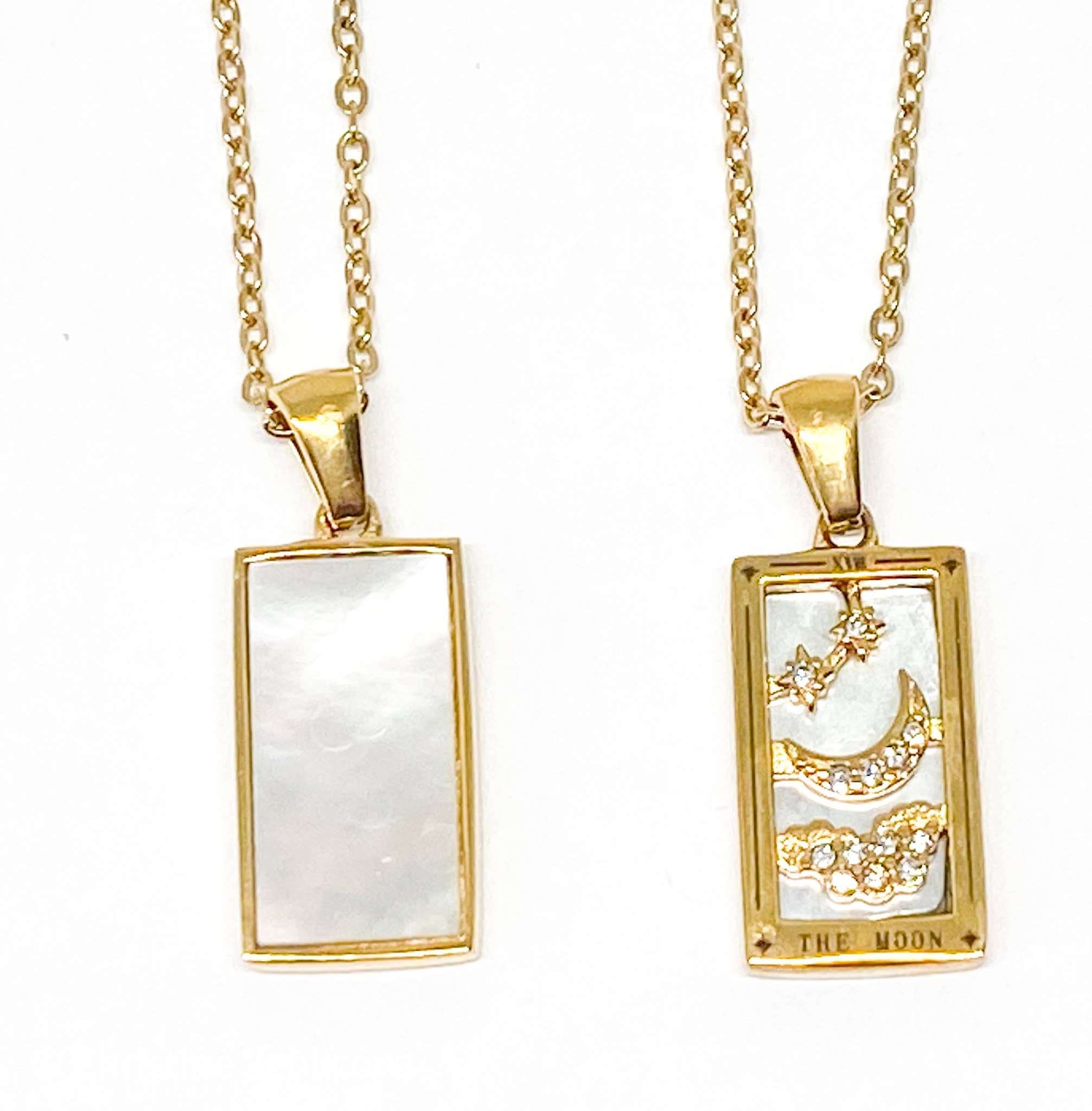 The Moon Tarot Card Necklace