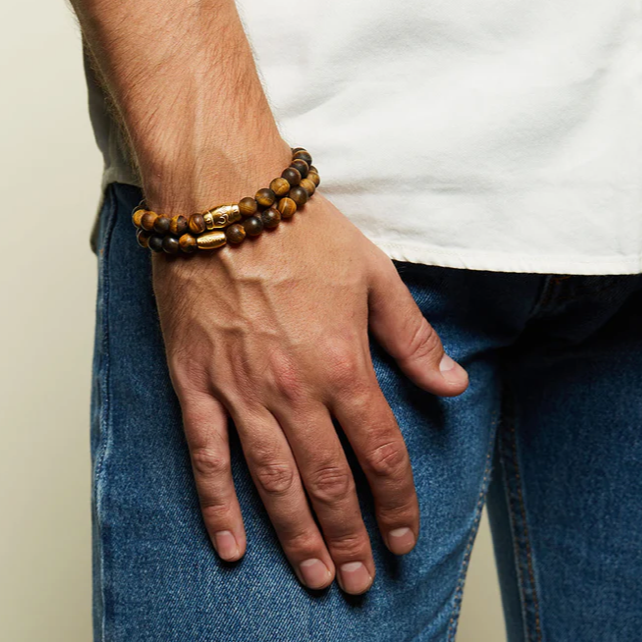 Tiger Eye Sacred Insight Bracelet with model