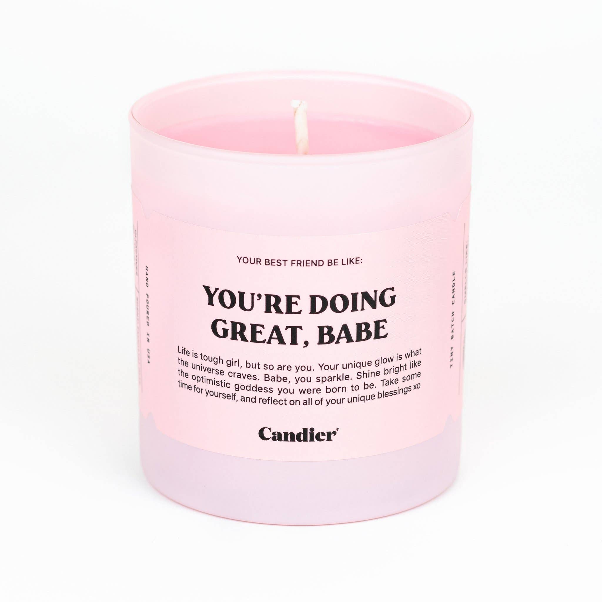 You're Doing Great Candle