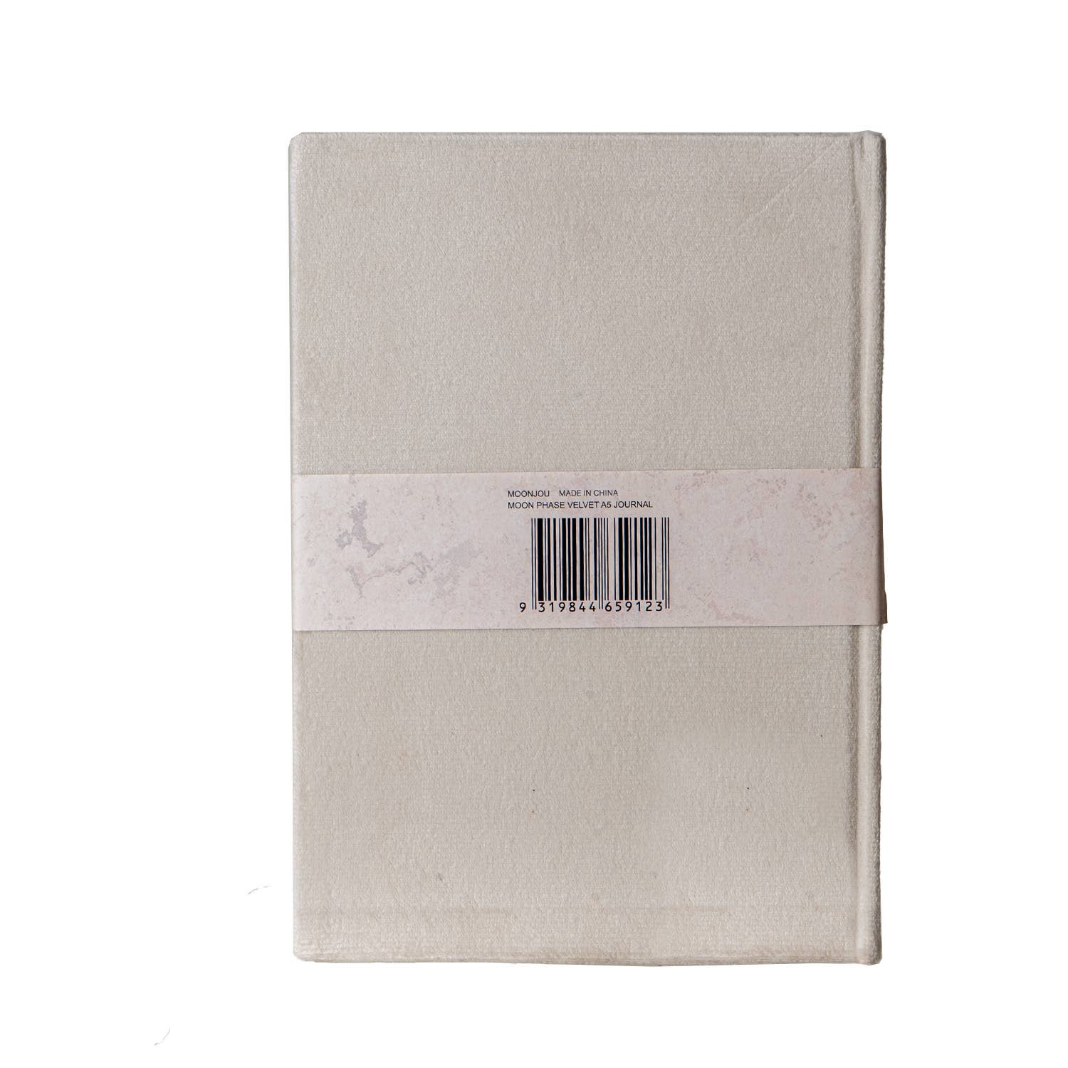 Moon Phases Velvet Journal Back