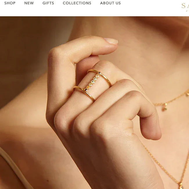 Divine Alignment Chakra Adjustable Gold Plate Ring