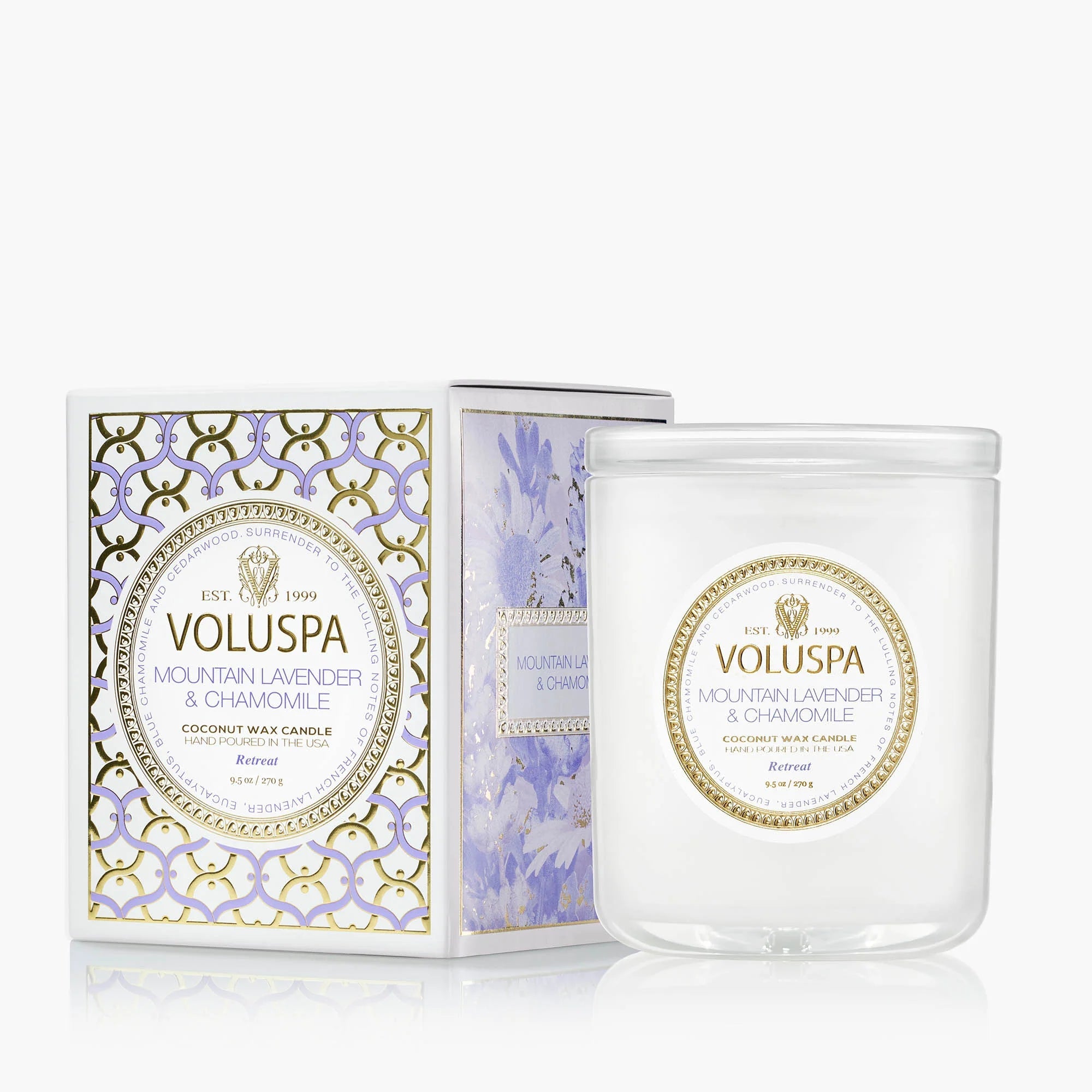 Mountain Lavender and Chamomile Classic Candle 9.5 oz with box