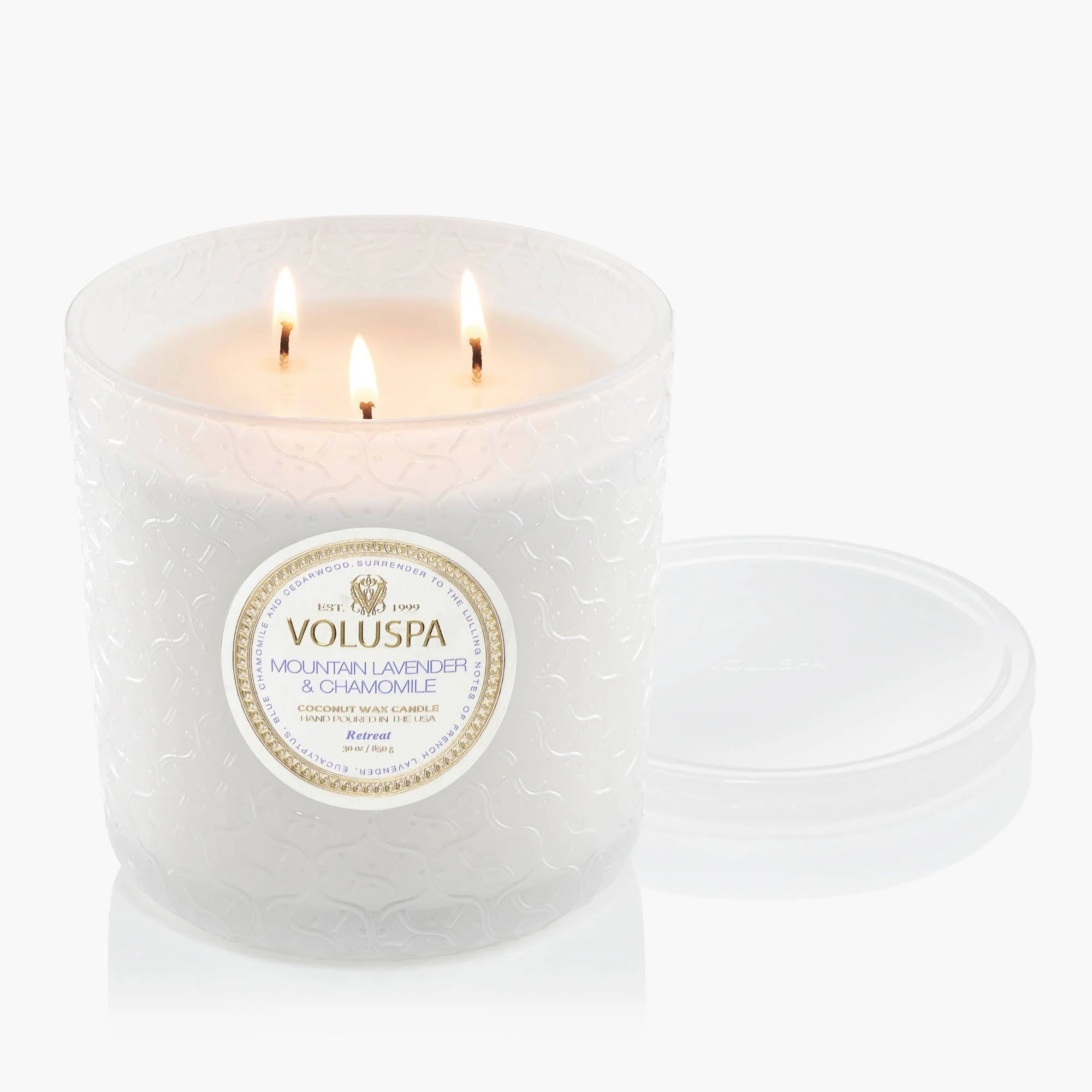 Mountain Lavender and Chamomile Luxe 3-wick Candle 30 oz