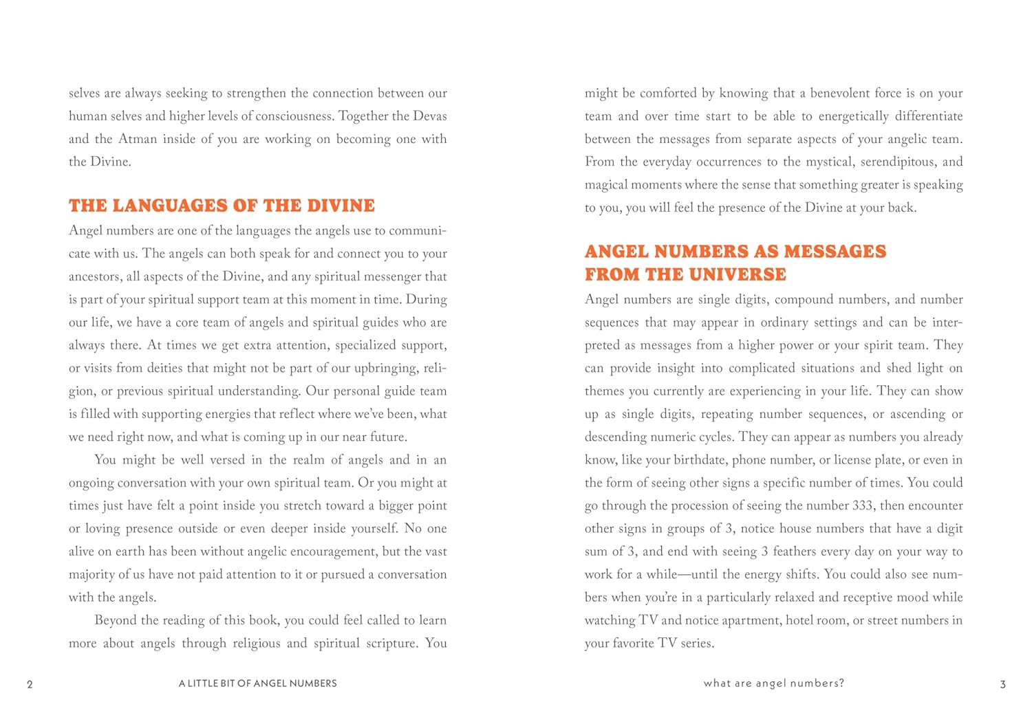 A Little Bit of Angel Numbers: An Introduction to Messages from the Universe Sample Page