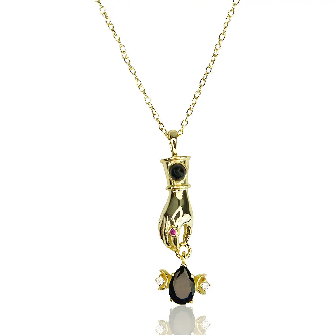 The Divine Hand Necklace - 18K gold vermeil 925 sterling silver