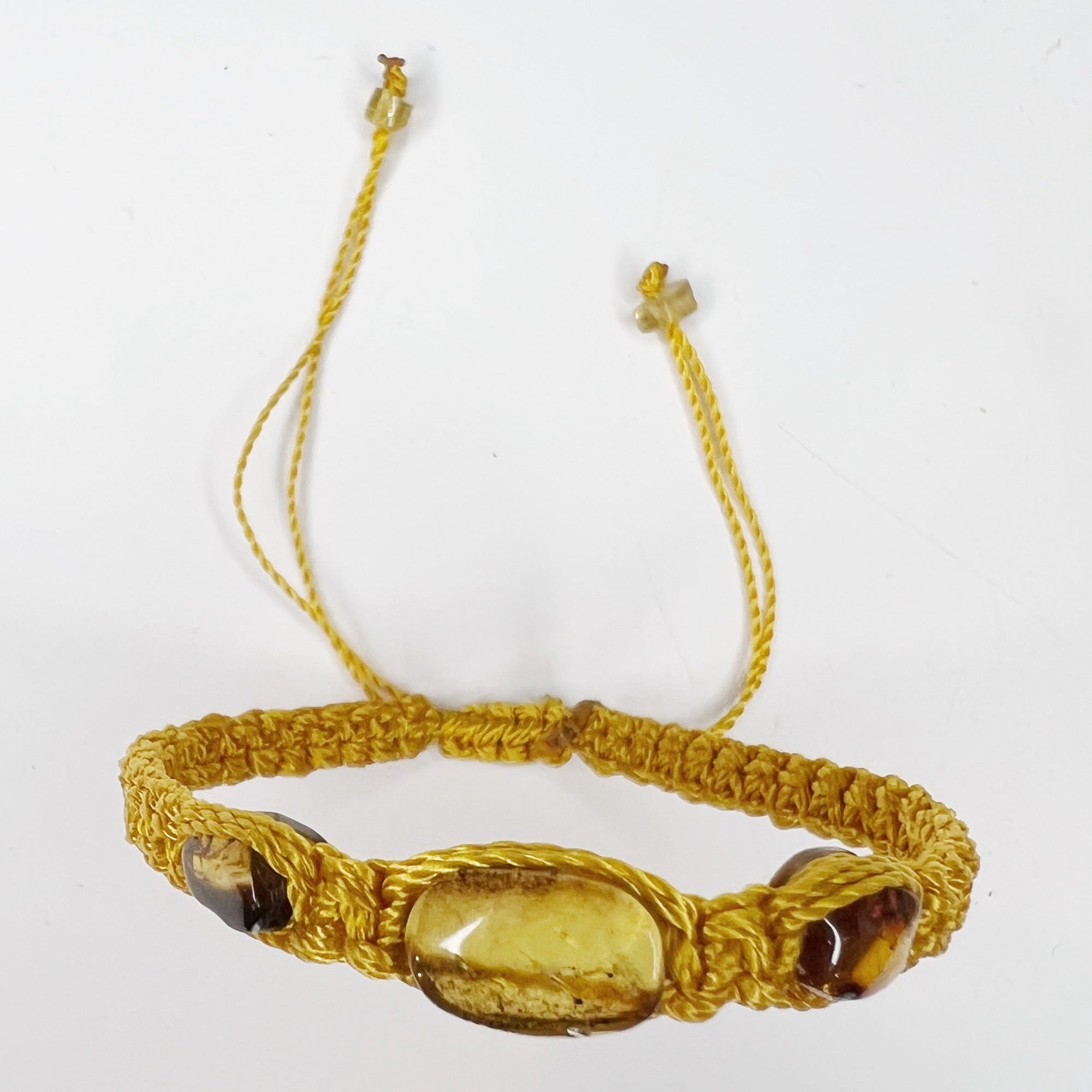 Amber Macrame Bracelet