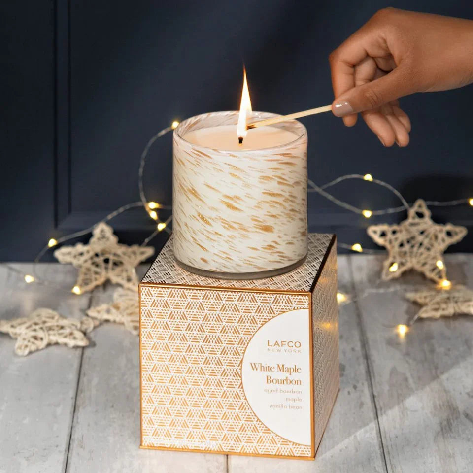 Lafco White Maple Bourbon Classic Candle
