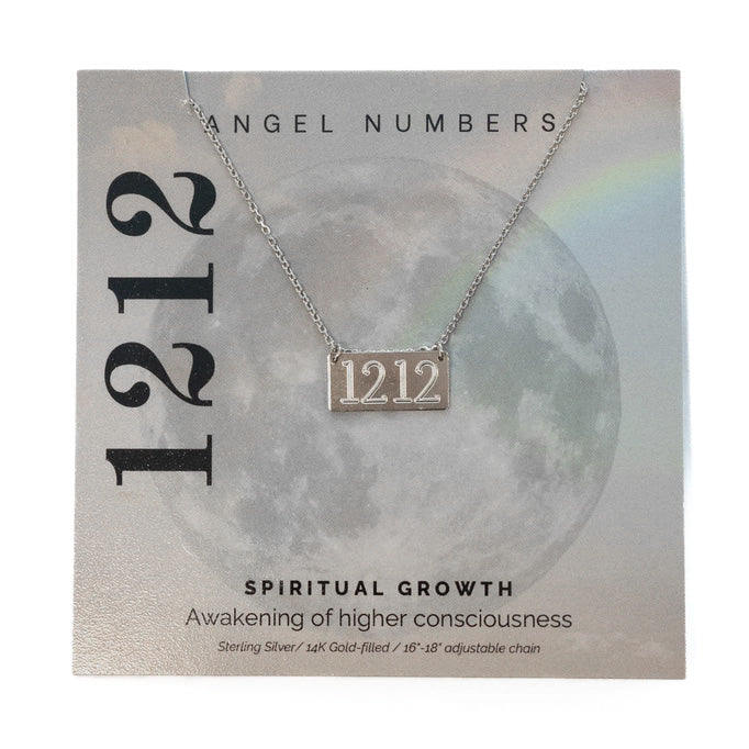 1212 Angel Number Sterling Silver Necklace