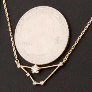 Capricorn  Constellation Necklace Detail