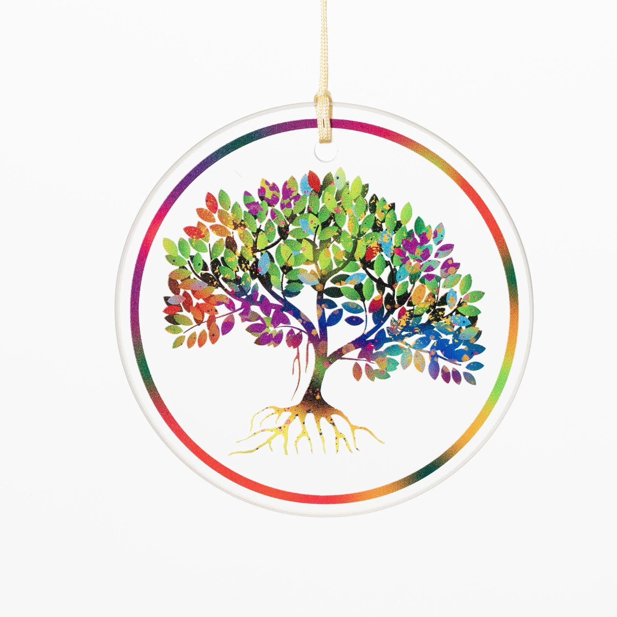 Rainbow Tree of Life Chime Tree Charm