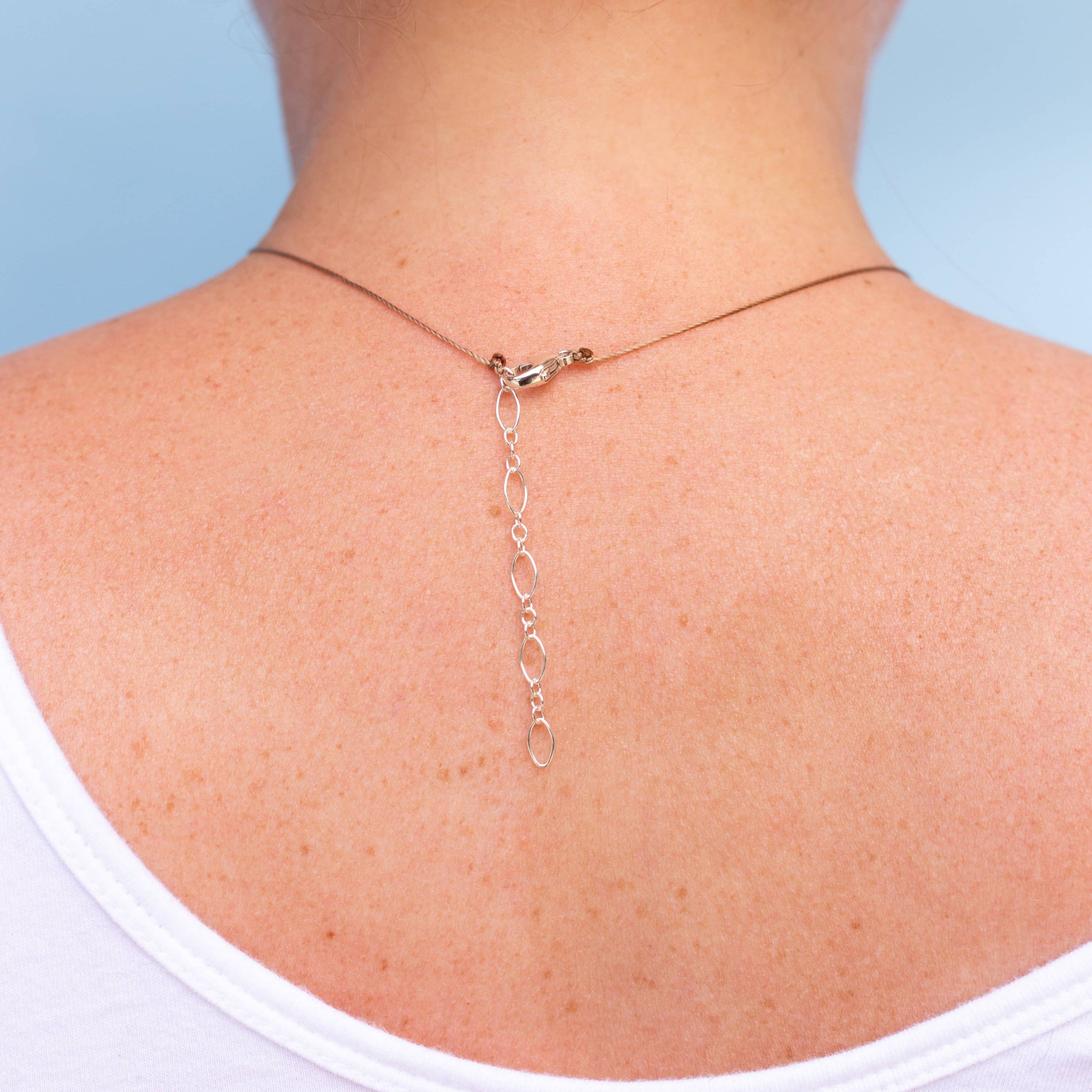 Moonstone Warrior Empowering Necklace Back View
