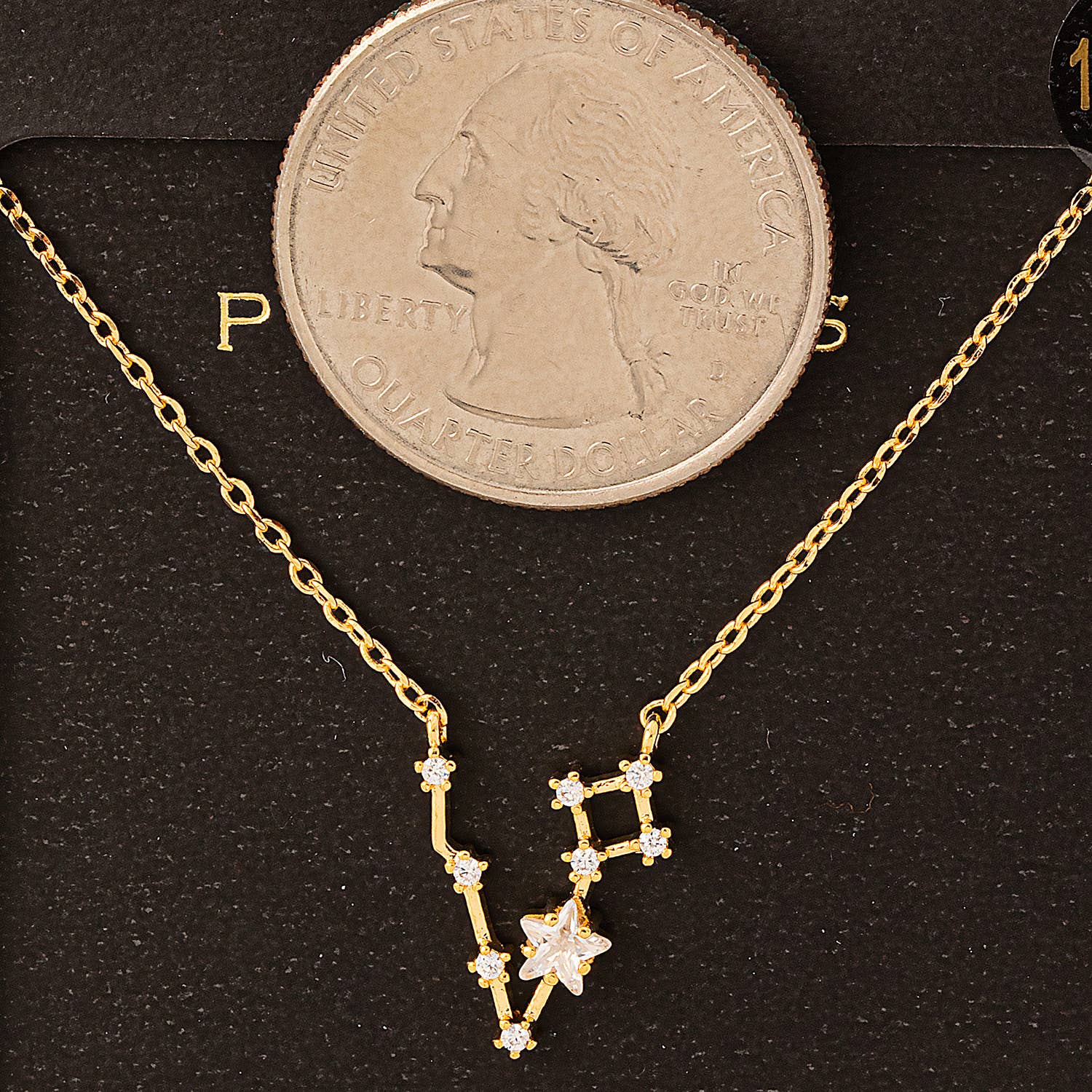 Pisces Constellation Necklace Upclose