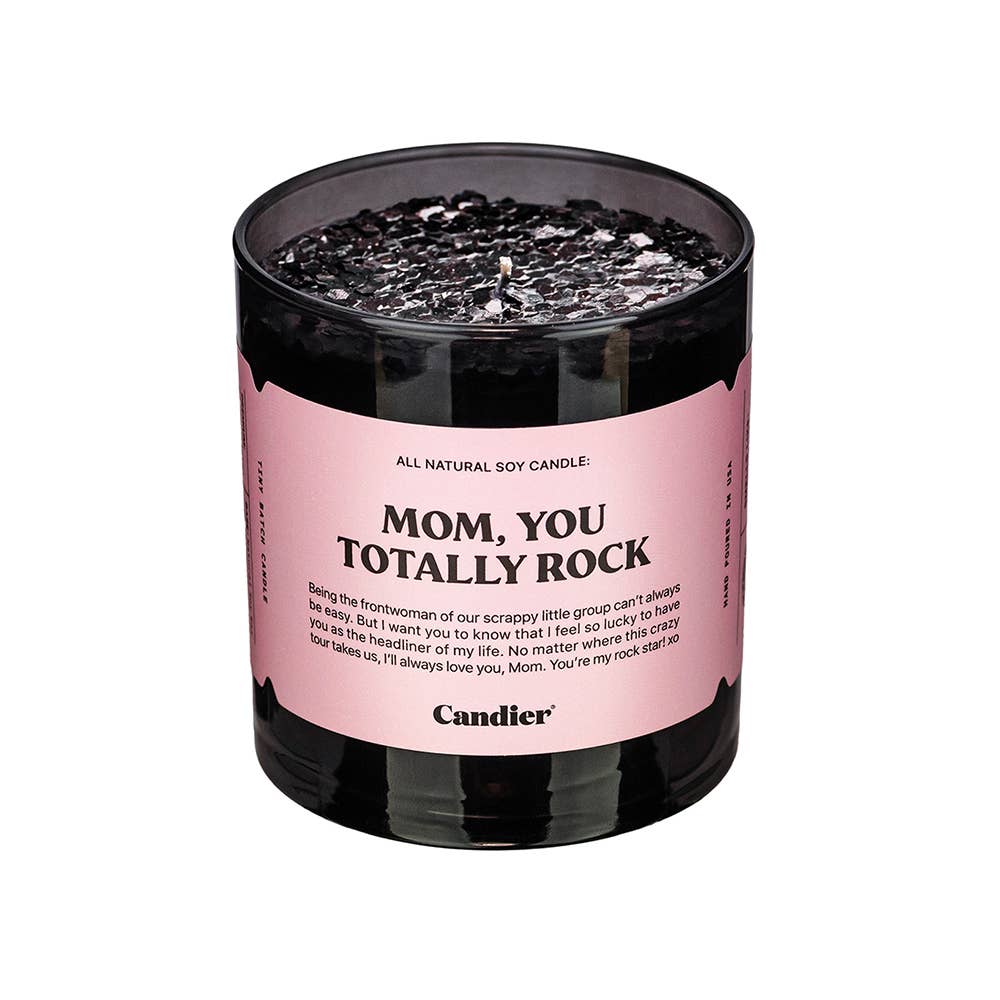 Mom, You Totally Rock Candle
