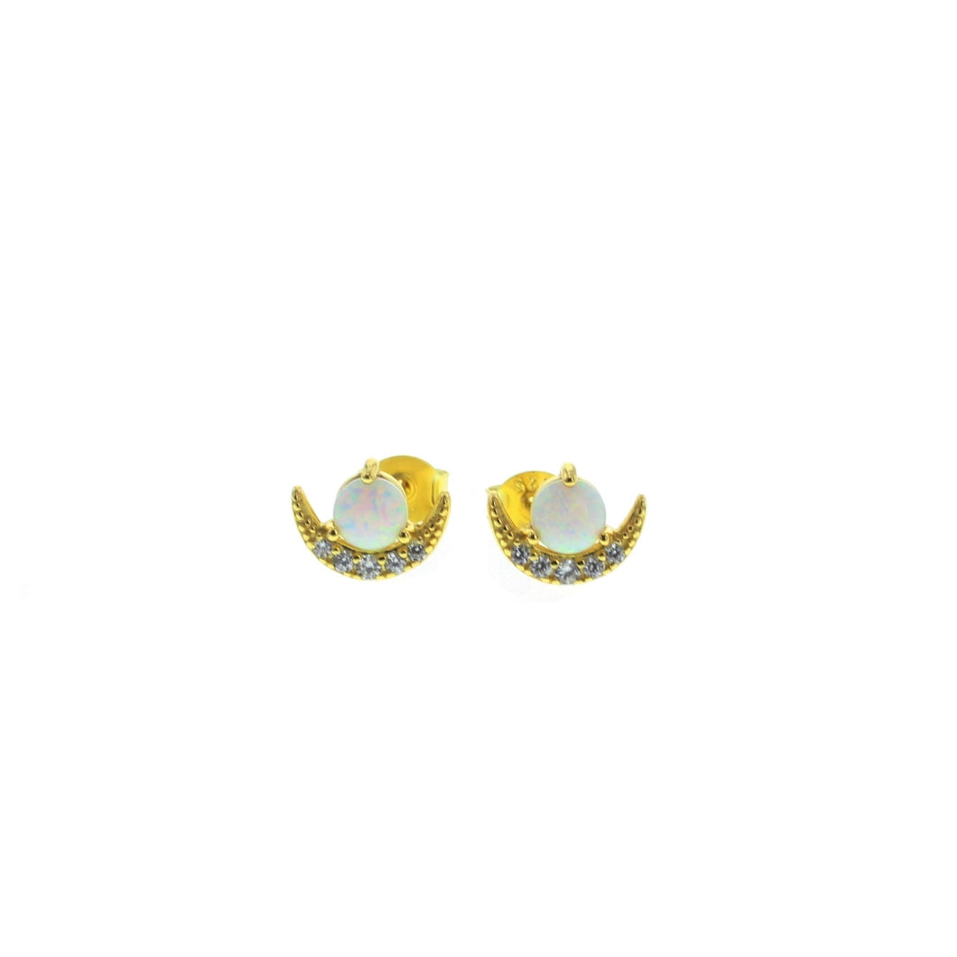  and Cubic Zirconia Emery Earrings Gold Vermeil