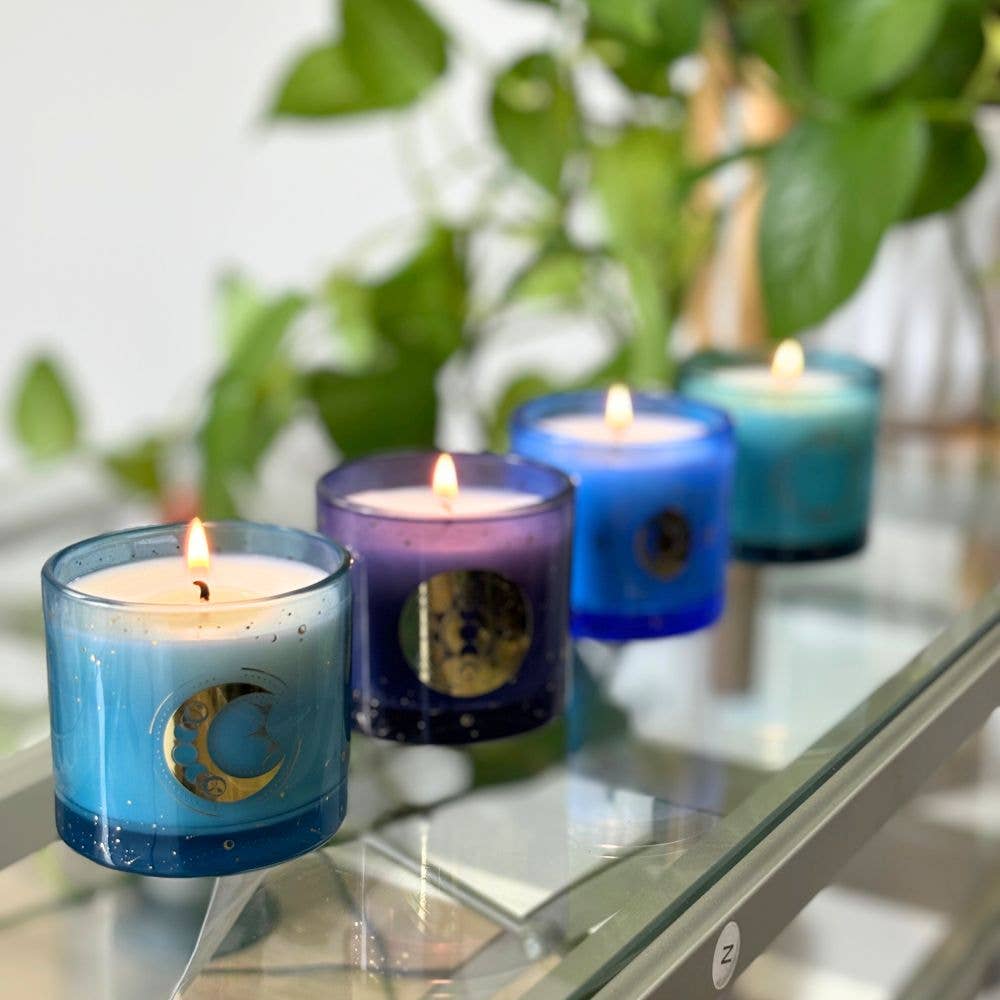 Moon Phase Candle Set on Desk
