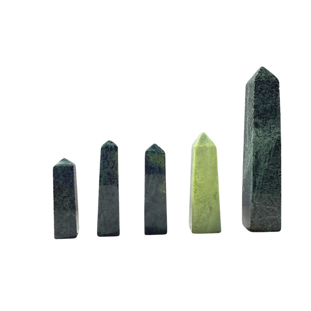 Jade Polished Obelisk Tower