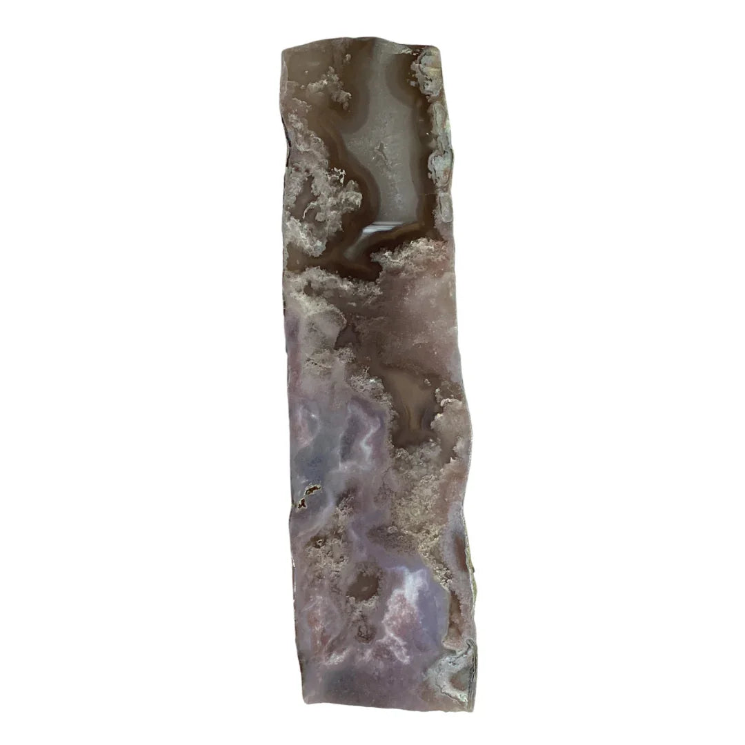 Flower agate slab
