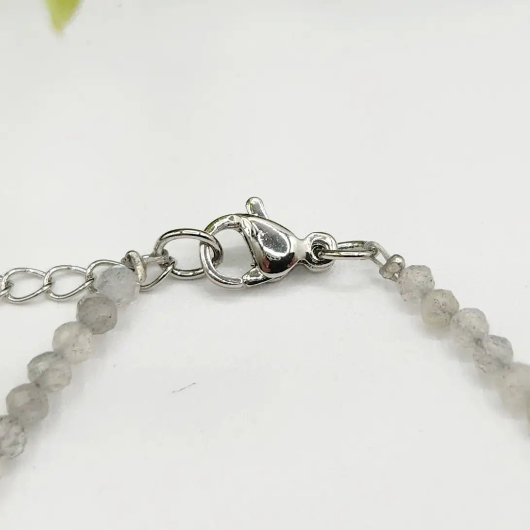 Labradorite 3mm Faceted Clasp Bracelet - Bmshou-ston