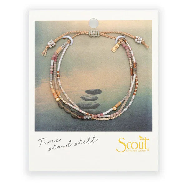 Labradorite & Gold "Magic" Bracelet on Card