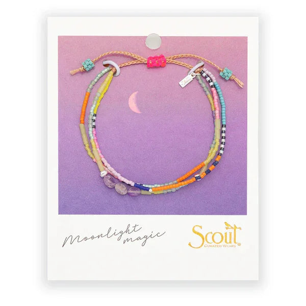 Amethyst & Silver "Protection" Bracelet on Card