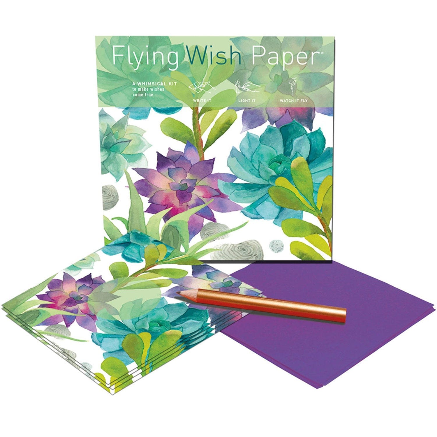 Mini Flying Wish Paper in Cactus Garden