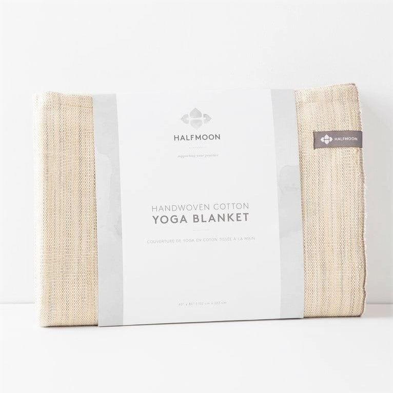 Melange Cotton Yoga Blanket in Sandstone