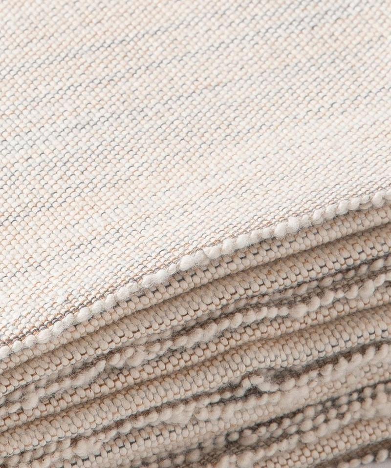 Melange Cotton Yoga Blanket in Sandstone