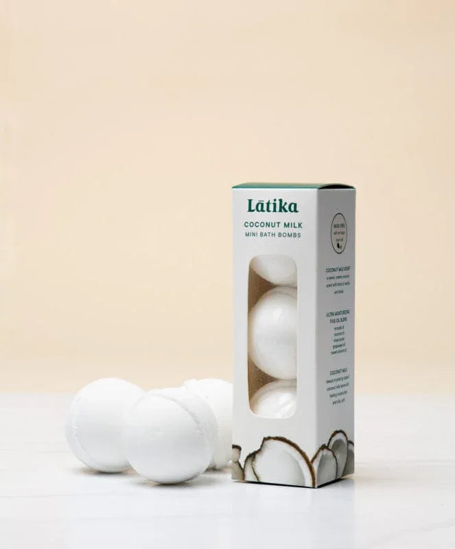Coconut Milk Mini Bath Bombs
