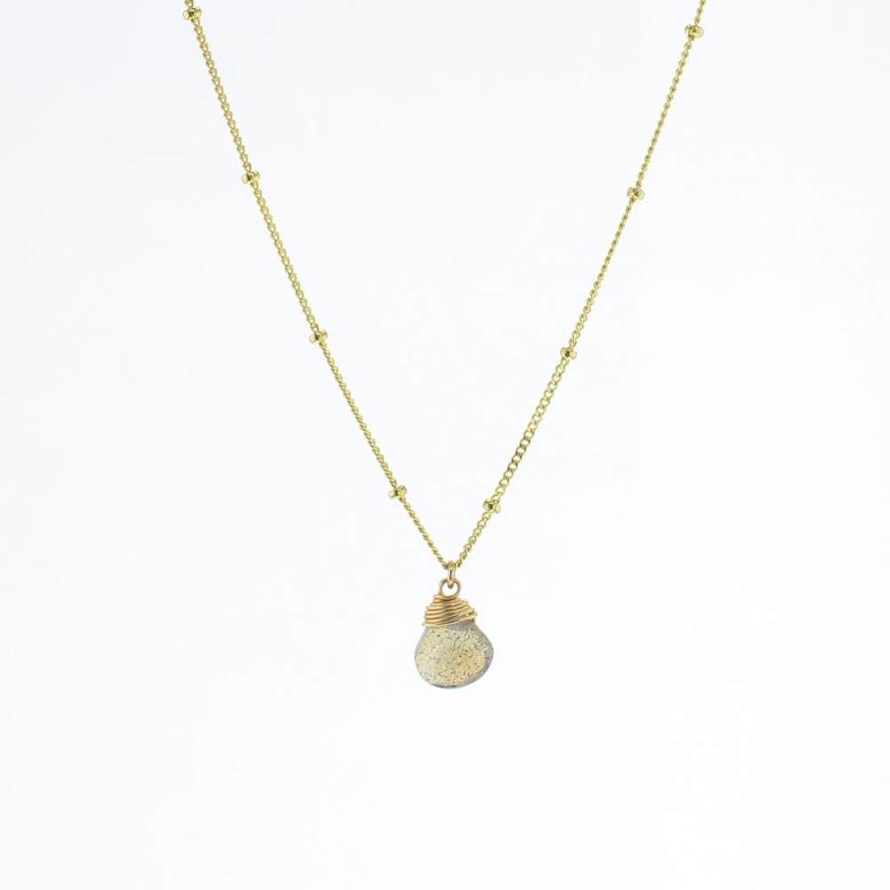 Labradorite Trinket Stone Necklace
