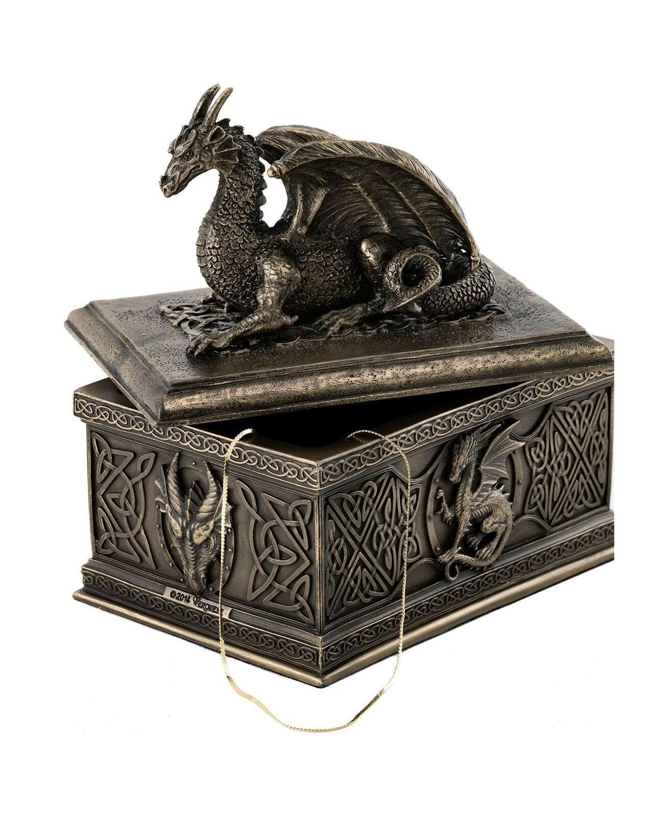 Celtic Dragon Treasure Box