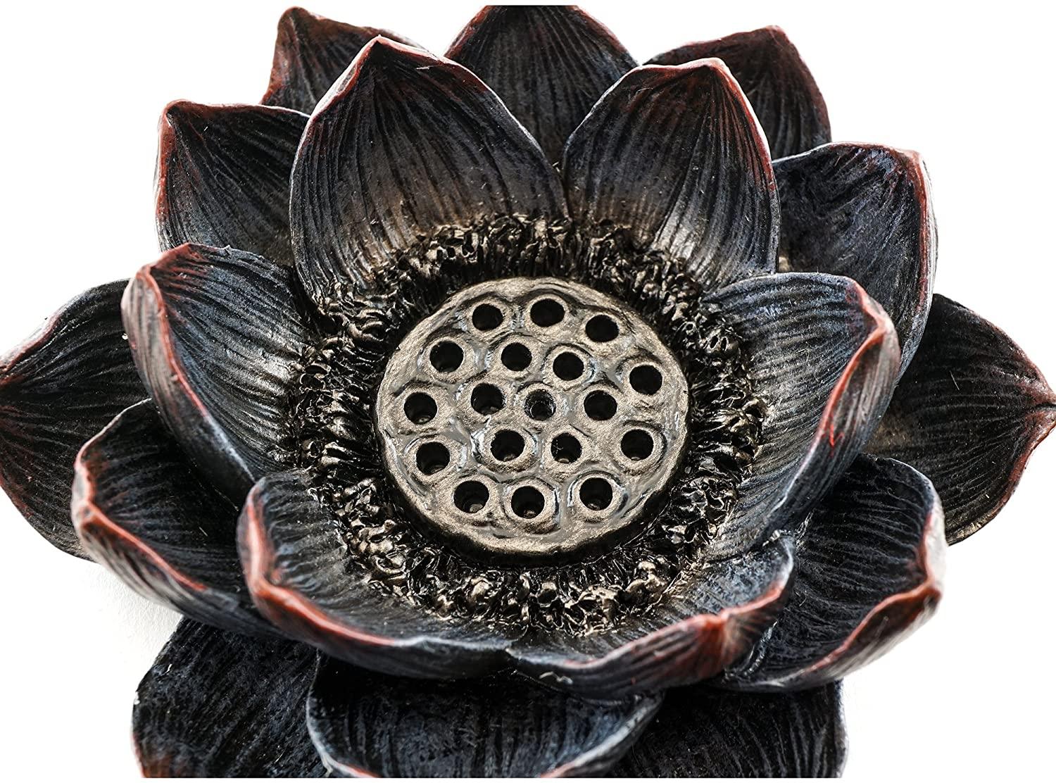 Lotus Incense & Votive Tea Light Holder