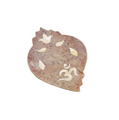 Om Lotus Soapstone Incense Burner