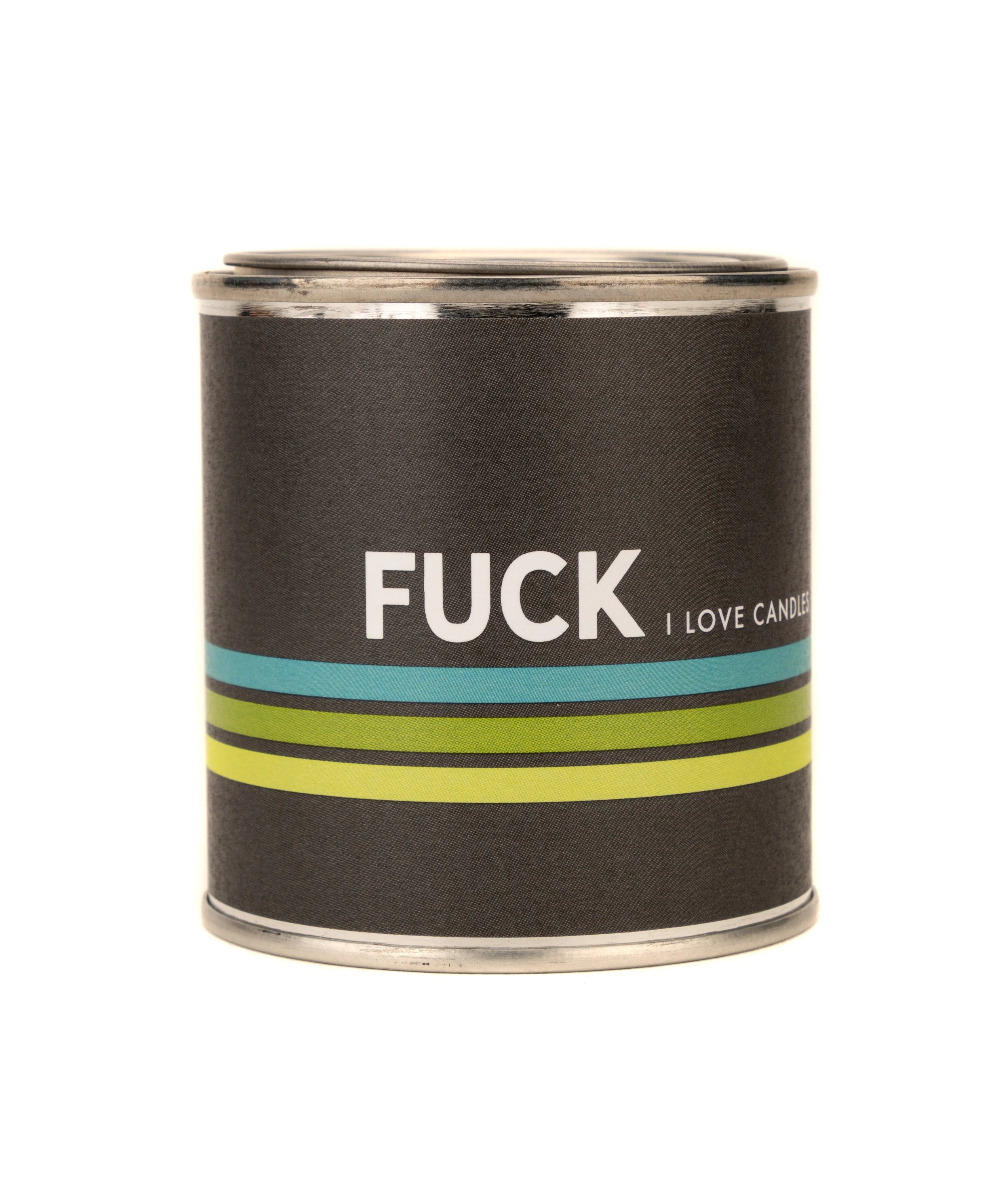 F*CK Retro Stripe Candle